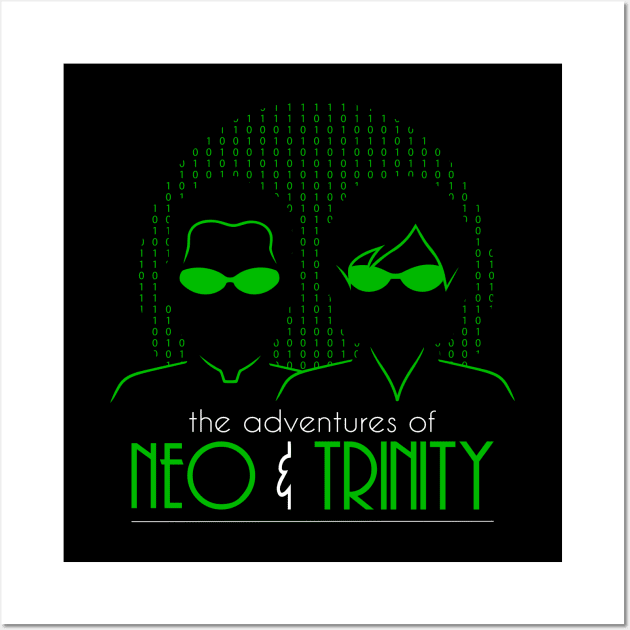 The Adventures Of Neo and Trinity Wall Art by thewizardlouis